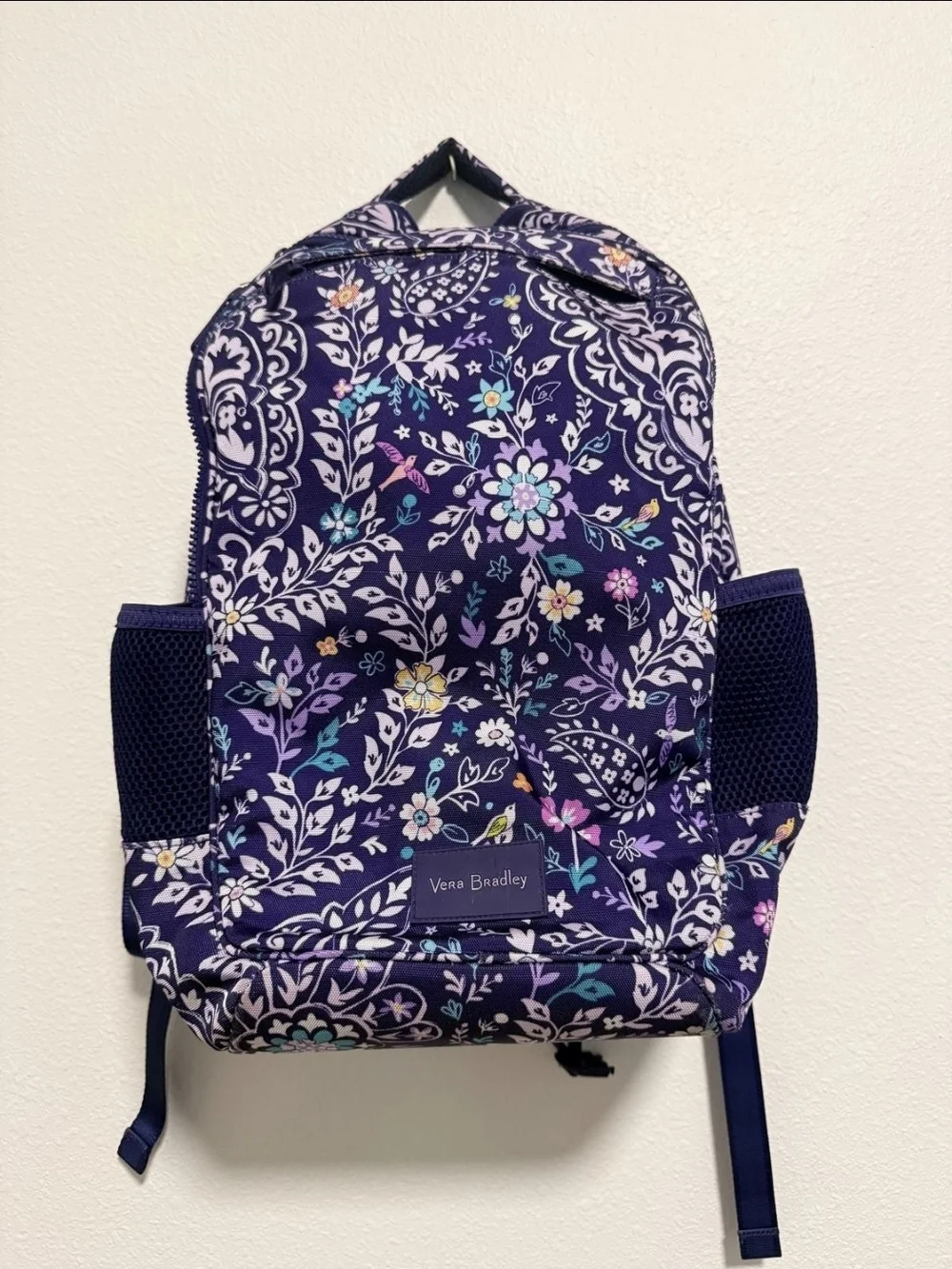 Vera Bradley Purple Floral Print Backpack